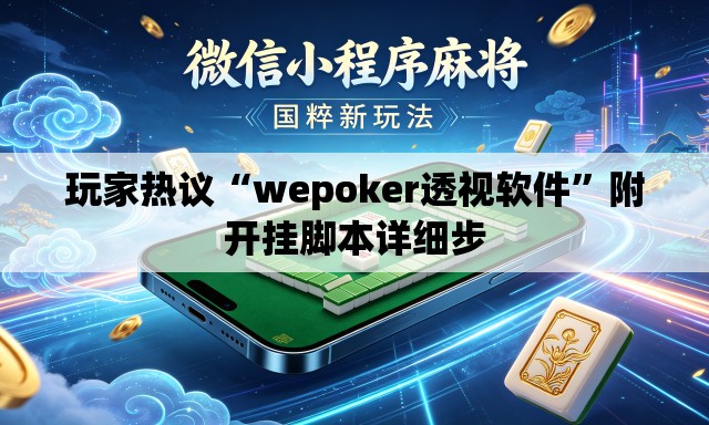 玩家热议“wepoker透视软件”附开挂脚本详细步