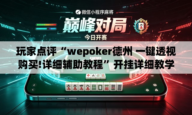 玩家点评“wepoker德州 一键透视购买!详细辅助教程	”开挂详细教学