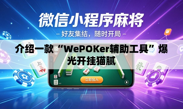 介绍一款“WePOKer辅助工具	”爆光开挂猫腻
