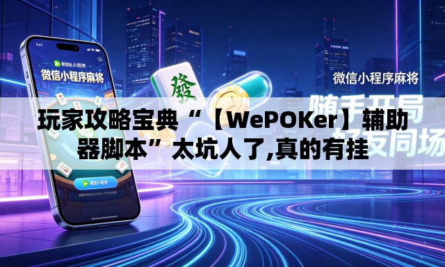 玩家攻略宝典“【WePOKer】辅助器脚本”太坑人了,真的有挂