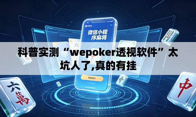 科普实测“wepoker透视软件”太坑人了,真的有挂