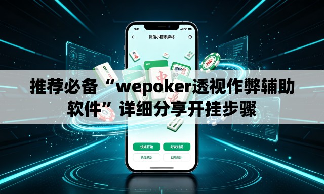 推荐必备“wepoker透视作弊辅助软件”详细分享开挂步骤