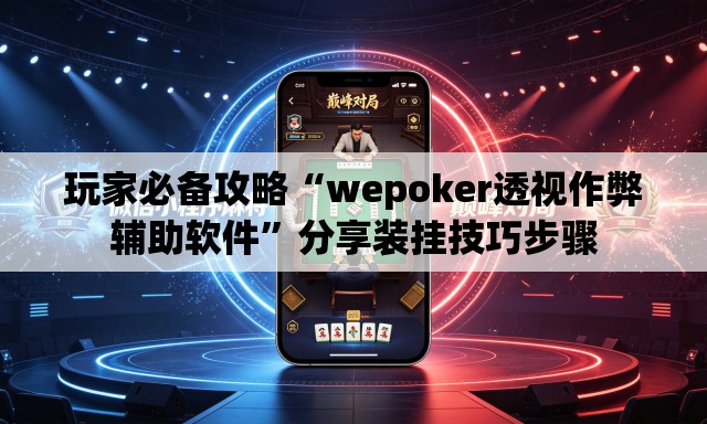 玩家必备攻略“wepoker透视作弊辅助软件”分享装挂技巧步骤
