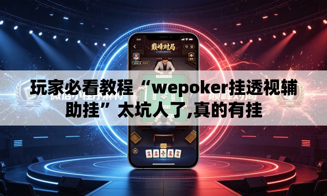 玩家必看教程“wepoker挂透视辅助挂	”太坑人了,真的有挂