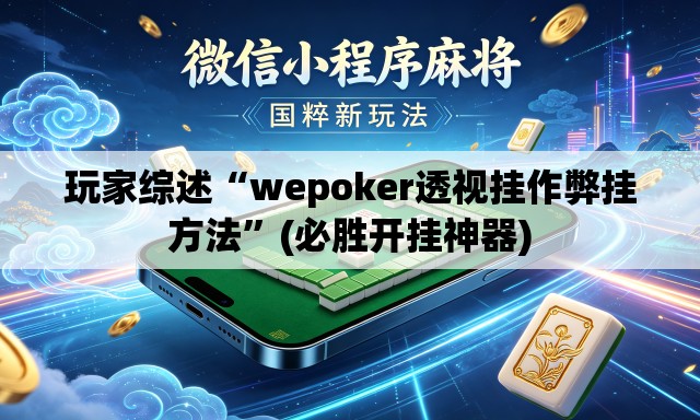 玩家综述“wepoker透视挂作弊挂方法	”(必胜开挂神器)