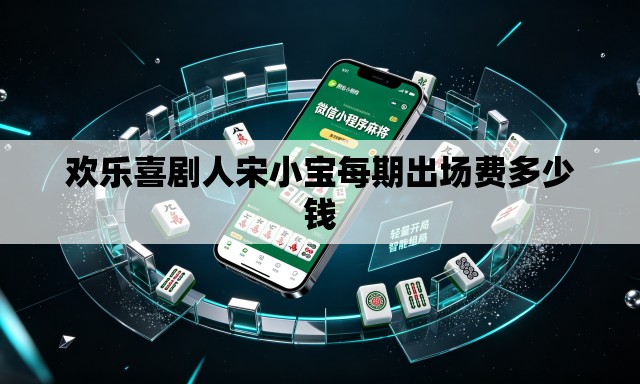 欢乐喜剧人宋小宝每期出场费多少钱