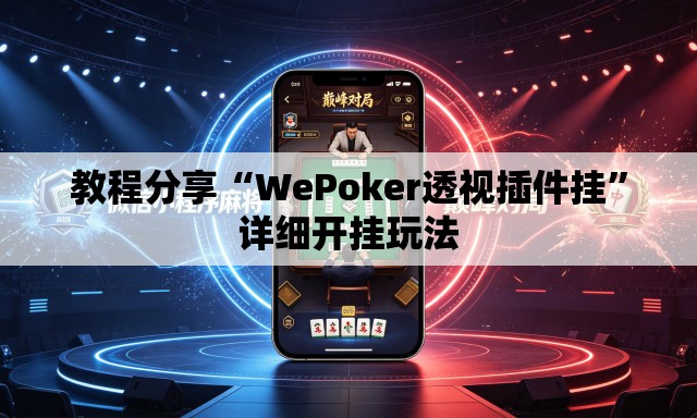 教程分享“WePoker透视插件挂”详细开挂玩法