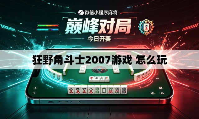 狂野角斗士2007游戏 怎么玩