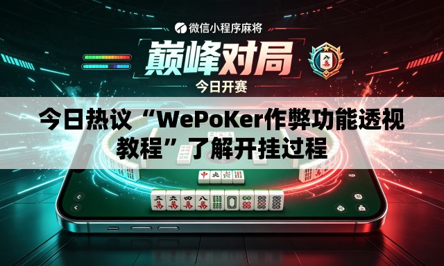 今日热议“WePoKer作弊功能透视教程	”了解开挂过程