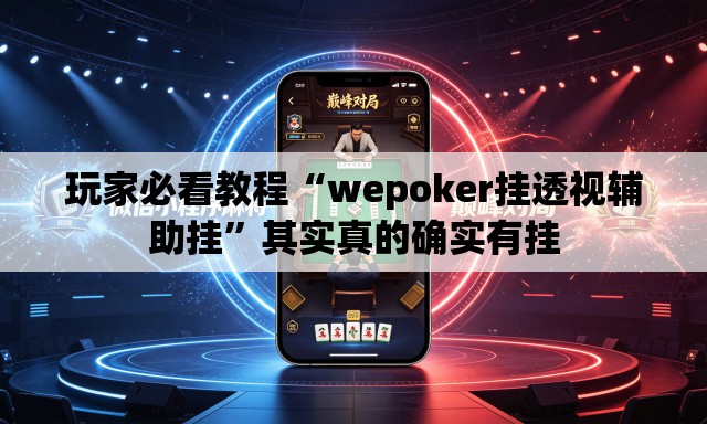 玩家必看教程“wepoker挂透视辅助挂	”其实真的确实有挂