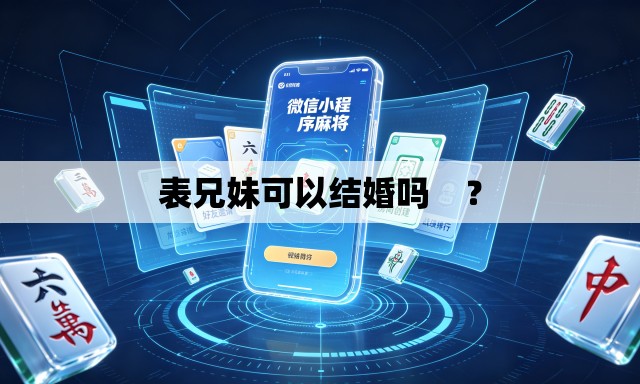 表兄妹可以结婚吗 ? 表兄妹可以结婚吗 ?