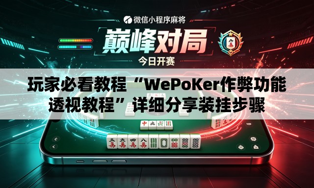 玩家必看教程“WePoKer作弊功能透视教程”详细分享装挂步骤