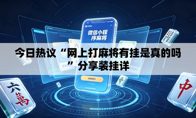 今日热议“网上打麻将有挂是真的吗”分享装挂详