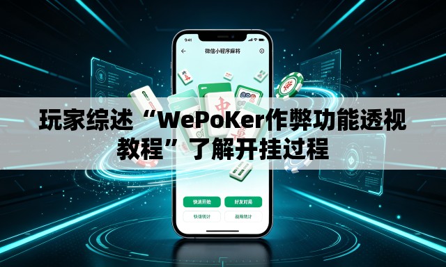 玩家综述“WePoKer作弊功能透视教程”了解开挂过程