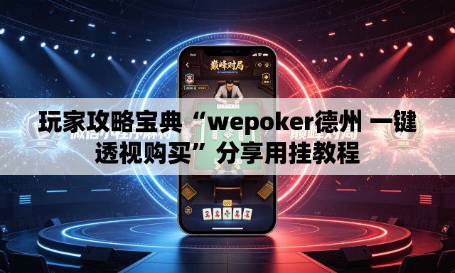 玩家攻略宝典“wepoker德州 一键透视购买	”分享用挂教程