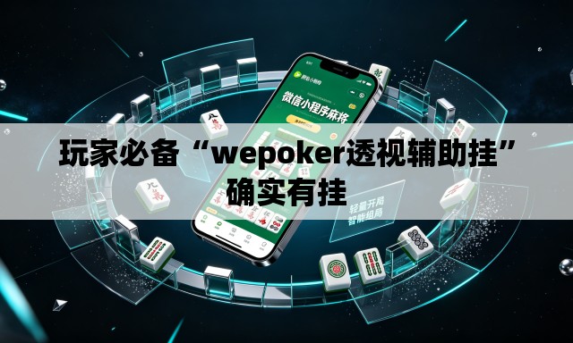 玩家必备“wepoker透视辅助挂”确实有挂