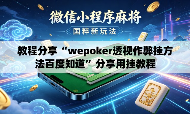 教程分享“wepoker透视作弊挂方法百度知道”分享用挂教程