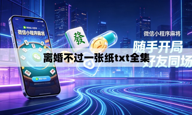 离婚不过一张纸txt全集