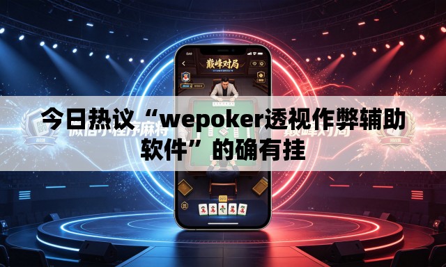 今日热议“wepoker透视作弊辅助软件”的确有挂