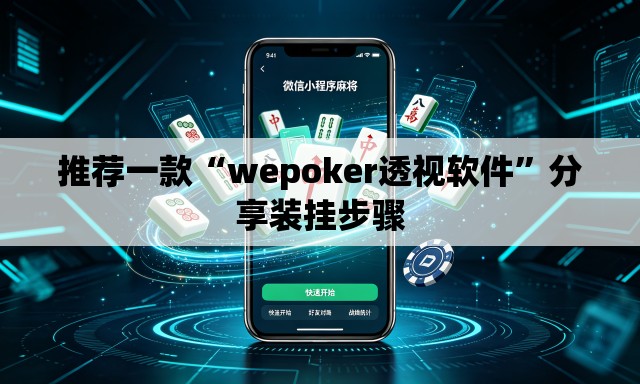 推荐一款“wepoker透视软件”分享装挂步骤