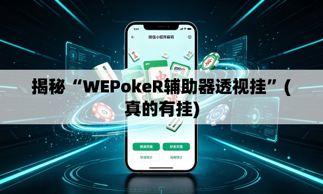 揭秘“WEPokeR辅助器透视挂	”(真的有挂)