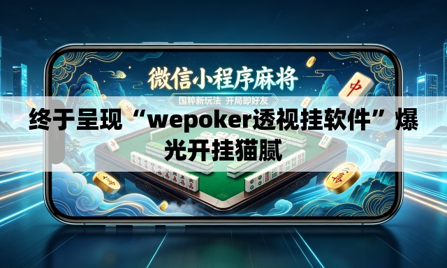 终于呈现“wepoker透视挂软件”爆光开挂猫腻