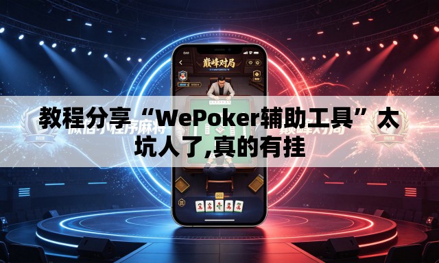 教程分享“WePoker辅助工具	”太坑人了,真的有挂