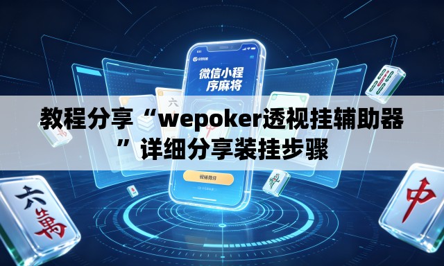 教程分享“wepoker透视挂辅助器	”详细分享装挂步骤
