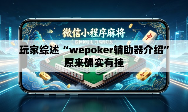 玩家综述“wepoker辅助器介绍”原来确实有挂
