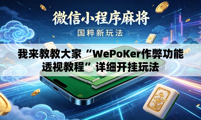 我来教教大家“WePoKer作弊功能透视教程”详细开挂玩法