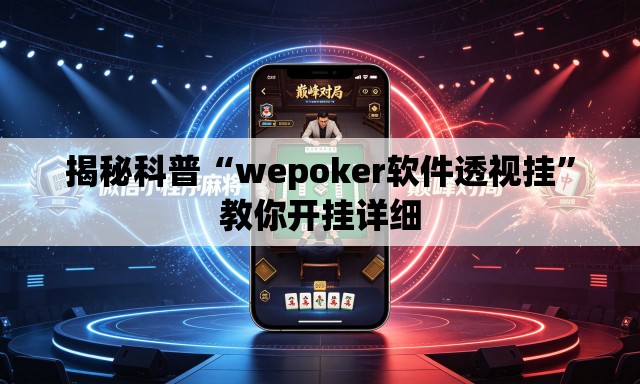 揭秘科普“wepoker软件透视挂	”教你开挂详细