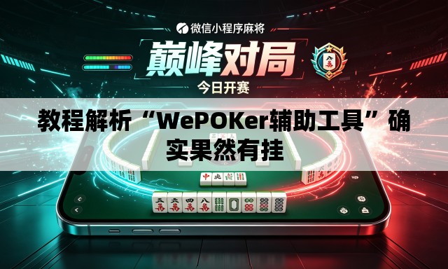 教程解析“WePOKer辅助工具”确实果然有挂