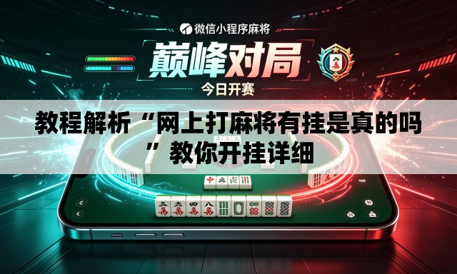教程解析“网上打麻将有挂是真的吗	”教你开挂详细