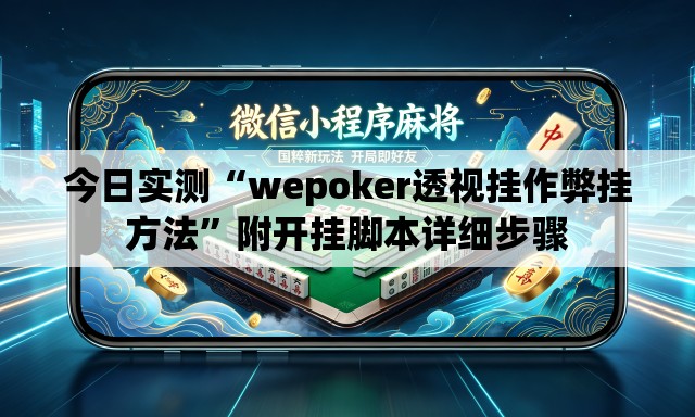 今日实测“wepoker透视挂作弊挂方法	”附开挂脚本详细步骤