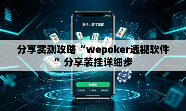 分享实测攻略“wepoker透视软件	”分享装挂详细步