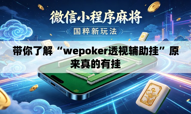 带你了解“wepoker透视辅助挂	”原来真的有挂