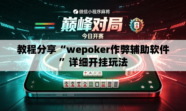 教程分享“wepoker作弊辅助软件	”详细开挂玩法