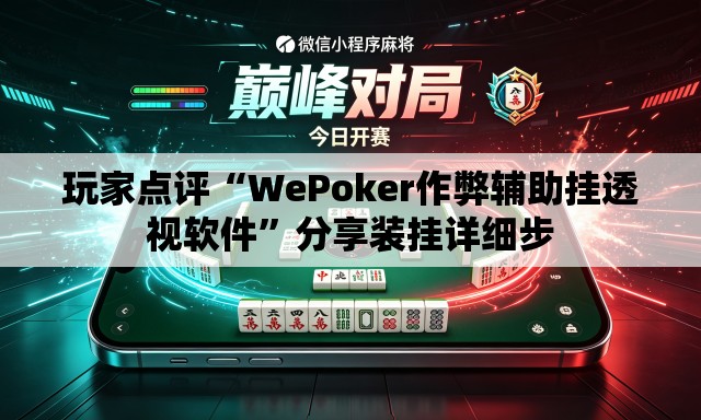 玩家点评“WePoker作弊辅助挂透视软件”分享装挂详细步