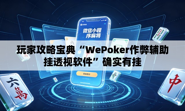 玩家攻略宝典“WePoker作弊辅助挂透视软件”确实有挂