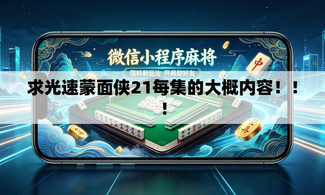 求光速蒙面侠21每集的大概内容！！！