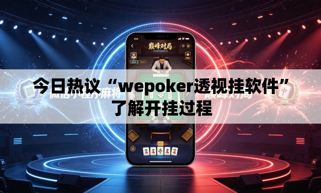 今日热议“wepoker透视挂软件”了解开挂过程