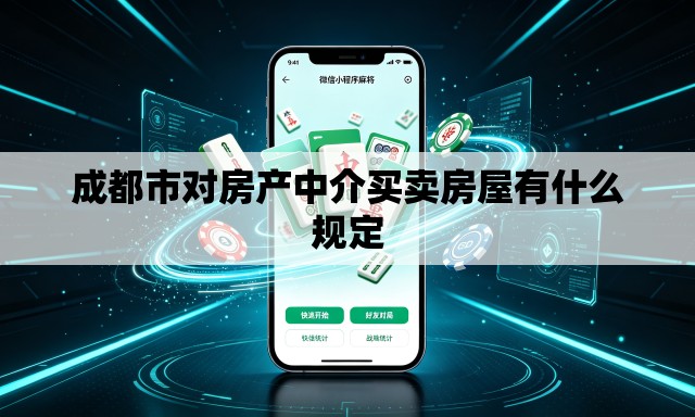 成都市对房产中介买卖房屋有什么规定 成都市对房产中介买卖房屋有什么规定