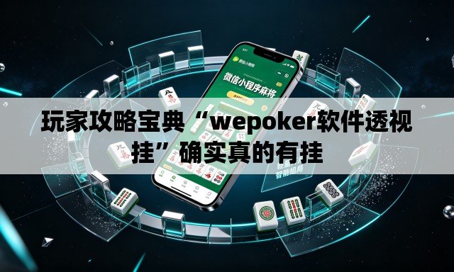 玩家攻略宝典“wepoker软件透视挂”确实真的有挂
