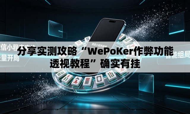 分享实测攻略“WePoKer作弊功能透视教程”确实有挂