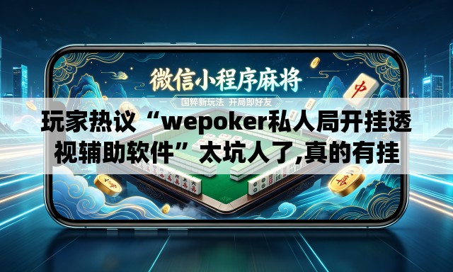 玩家热议“wepoker私人局开挂透视辅助软件”太坑人了,真的有挂