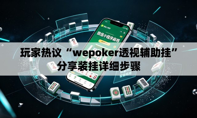 玩家热议“wepoker透视辅助挂	”分享装挂详细步骤