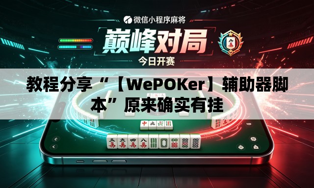 教程分享“【WePOKer】辅助器脚本”原来确实有挂