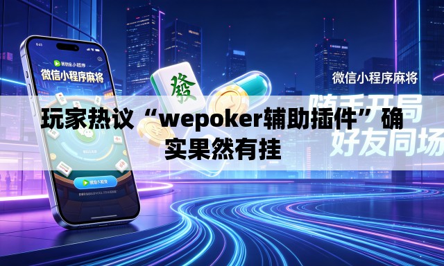 玩家热议“wepoker辅助插件”确实果然有挂