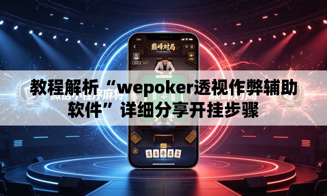 教程解析“wepoker透视作弊辅助软件	”详细分享开挂步骤