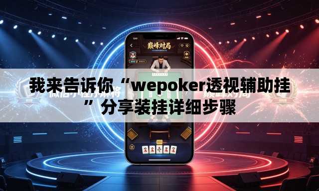 我来告诉你“wepoker透视辅助挂”分享装挂详细步骤